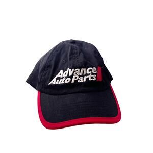 Advance Auto Parts Hat Black Embroidered Canvas Cars Racing Adjustable Cap